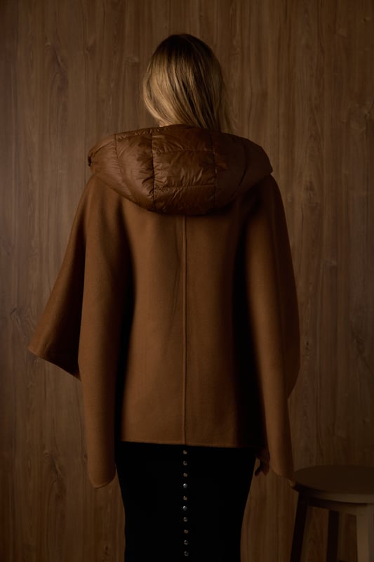 Hooded Cashmere Cape, view 2