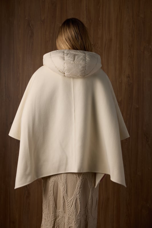 Mink Pocket Cashmere Cape, view 5