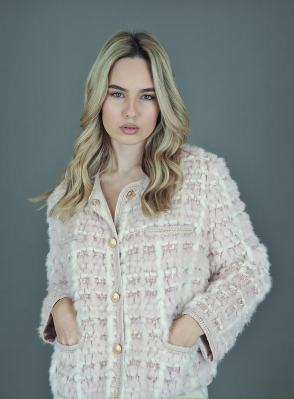 Mink Tweed Jacket, view 2
